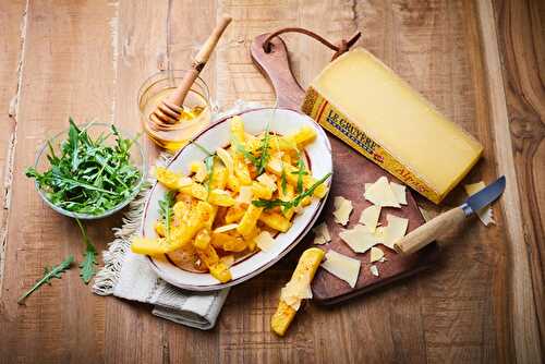 Frites de Polenta, Le Gruyère d’Alpage AOP & miel de montagne