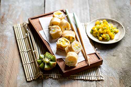 Makis aux fruits et au riz au lait à la vanille de Madagascar