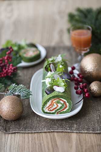 Bûche aux épinards Florette®, saumon, fromage ail et fines herbes, ciboulette