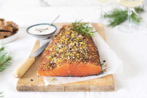 Gravlax de saumon de Norvège