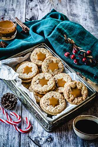 Sablés à la chicorée Leroux cœur coulant au caramel beurre salé