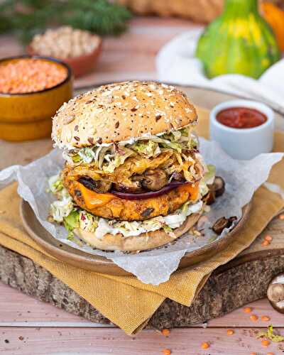 Burgers végétariens aux galettes de légumes secs