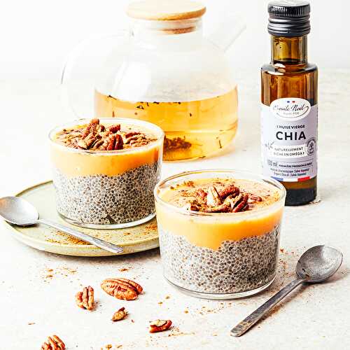 Chia pudding au caramel de potiron