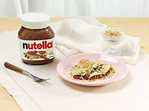 Crêpes au Nutella® et aux noisettes