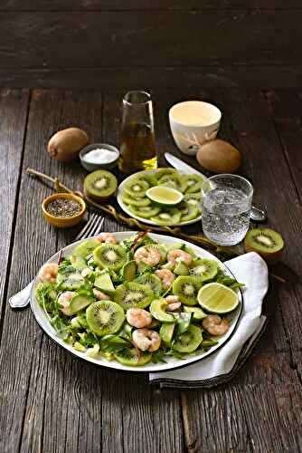 Salade aux Kiwis de l’Adour IGP et aux crevettes
