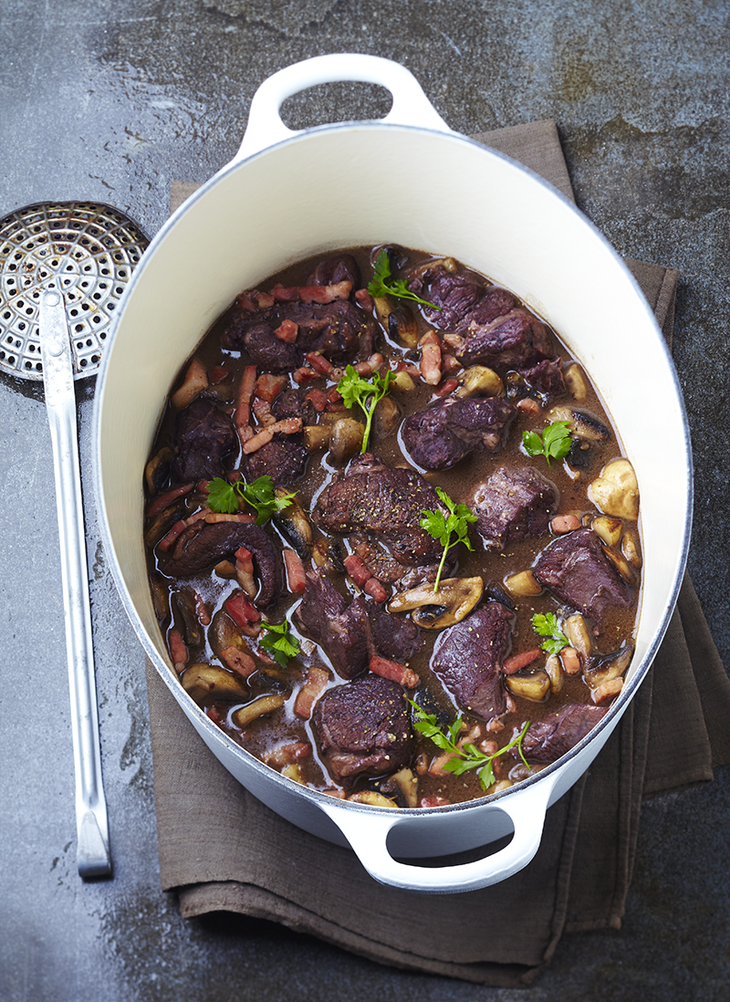 Sauté d’agneau façon bourguignon