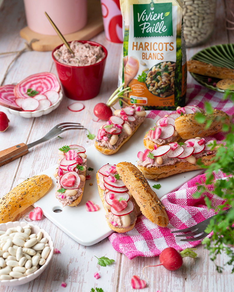 Éclairs salés roses de plaisir