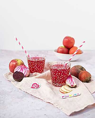 Jus rose de betterave et Pommes PinKids®