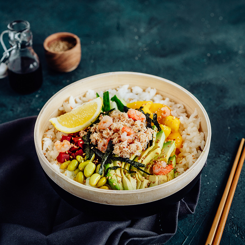 Poke bowl gourmand de la mer