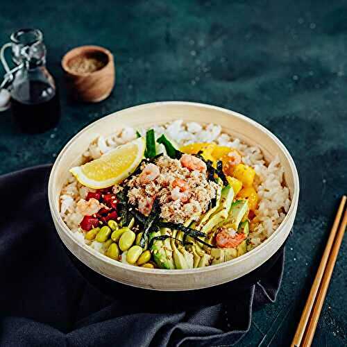 Poke bowl gourmand de la mer