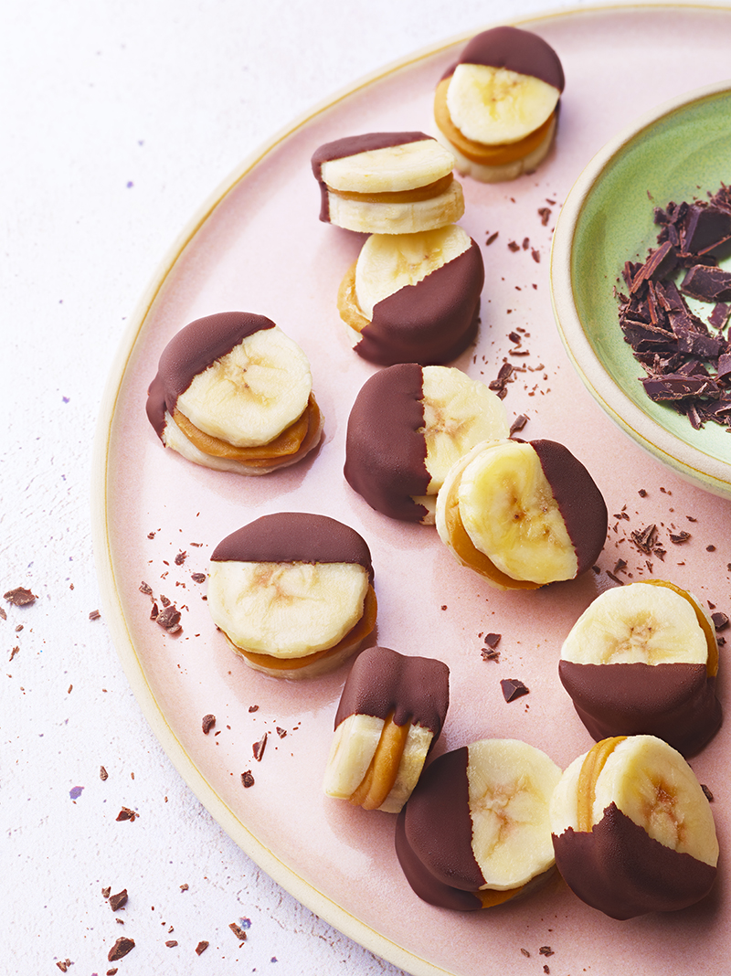 Bouchées glacées banane-chocolat