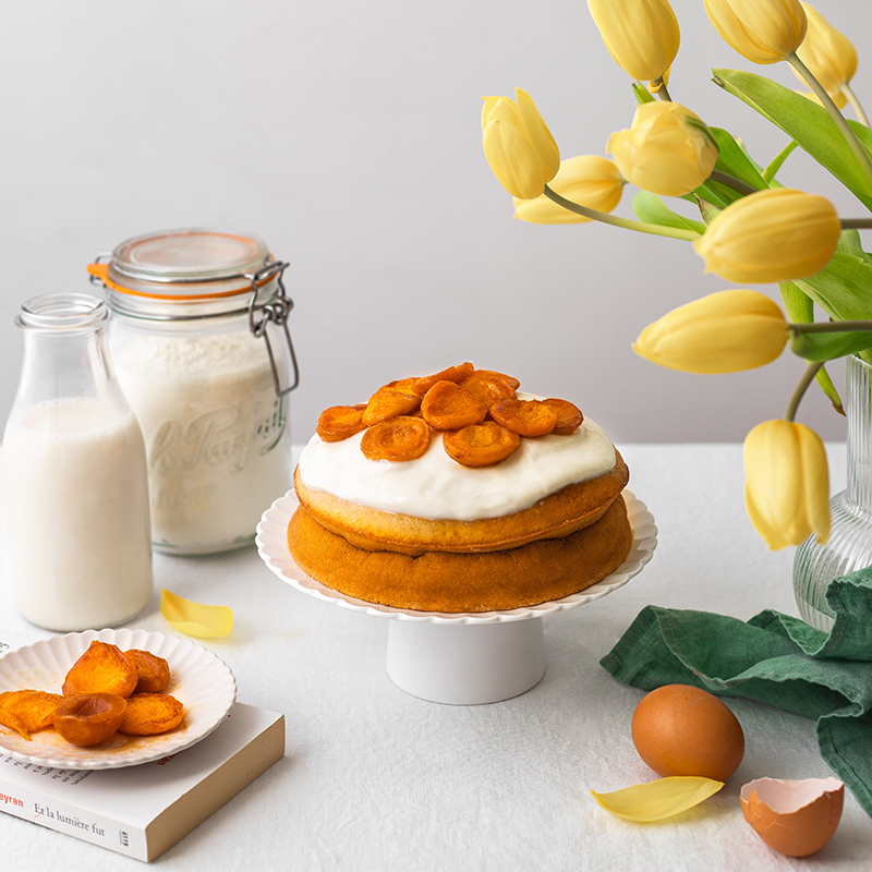 Gâteau au yaourt à l’abricot