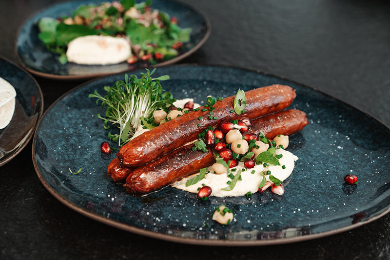 Merguez végétales grillées et fumées aux saveurs du Liban