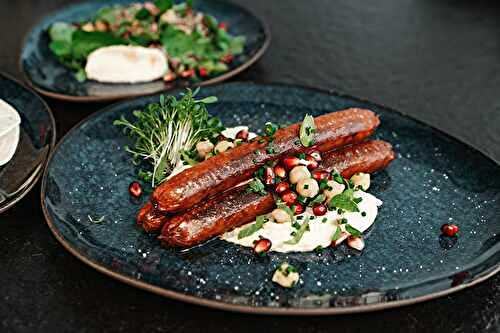 Merguez végétales grillées et fumées aux saveurs du Liban