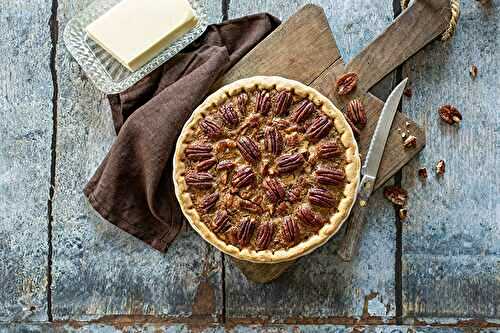 Tarte aux noix de pécan caramel et beurre Charentes-Poitou AOP