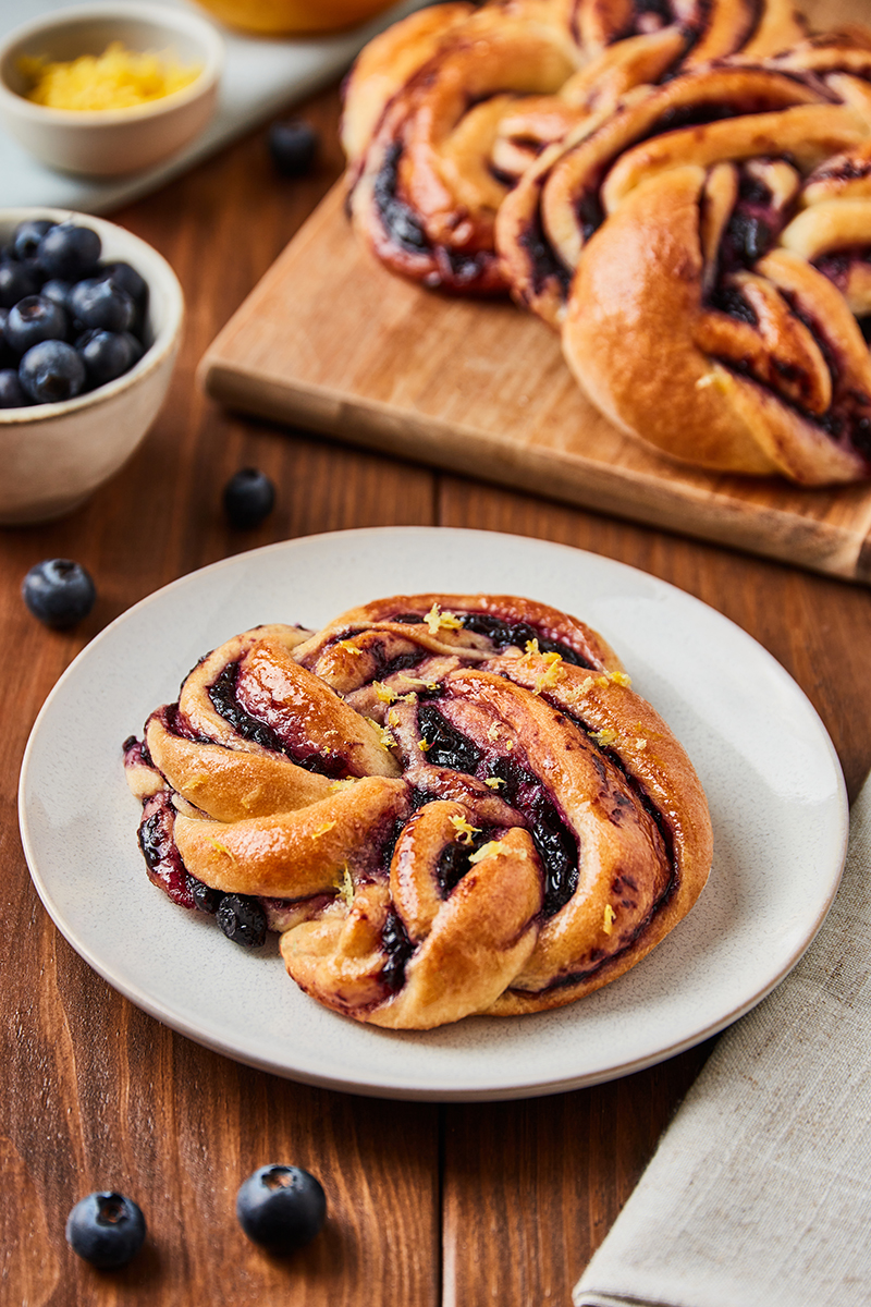 Mini babka myrtille citron