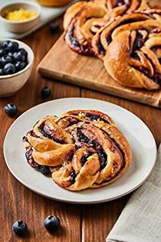 Mini babka myrtille citron