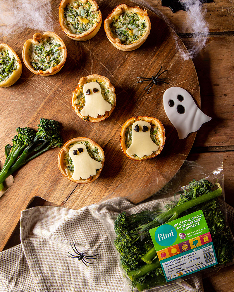 Mini-quiches aux brocolis Bimi®