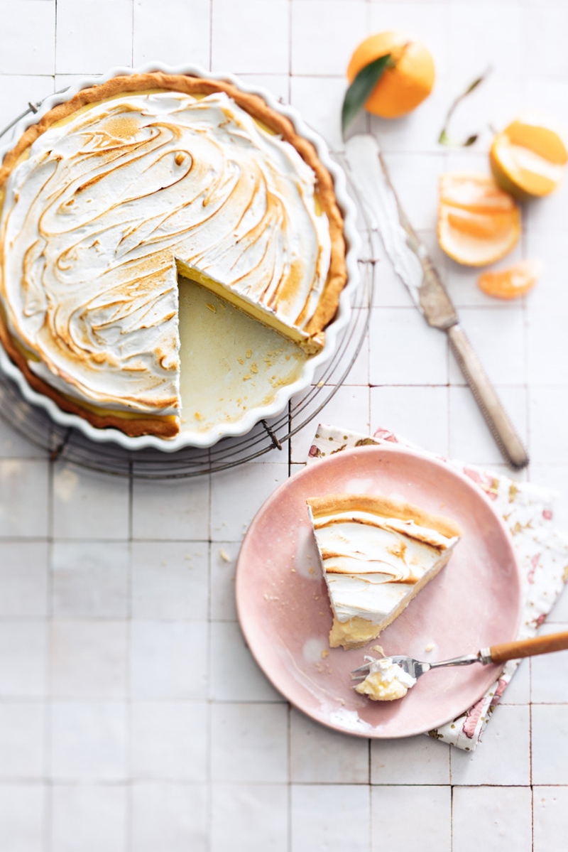 Tarte à la clémentine de Corse IGP meringuée