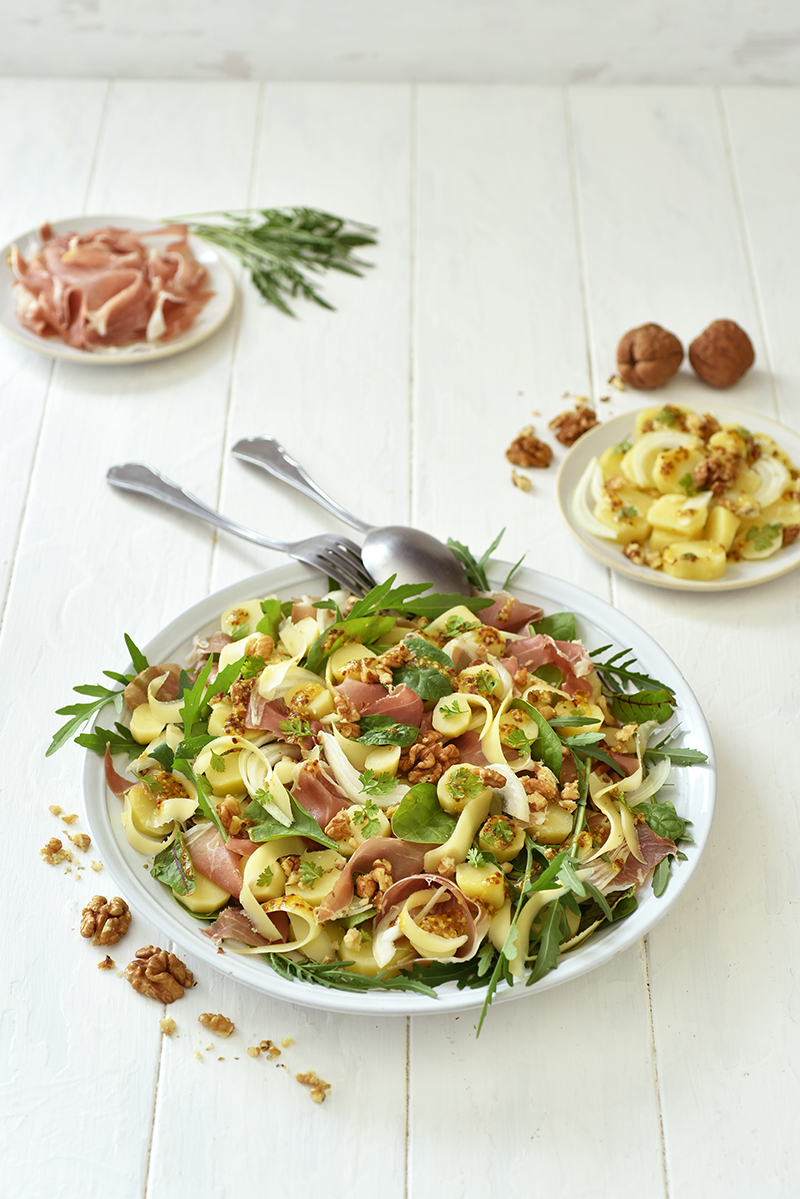 Salade de Ratte du Touquet au Comté et aux noix