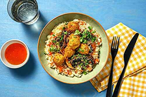 Bowl de boulettes veggie thaï