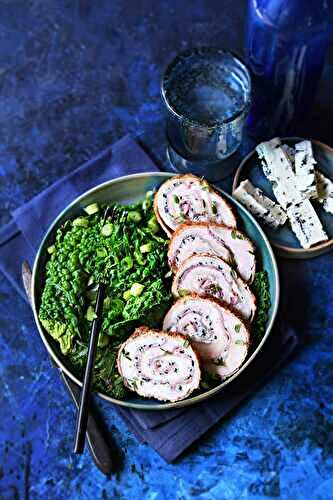 Cordon bleu roulé au Bleu d’Auvergne