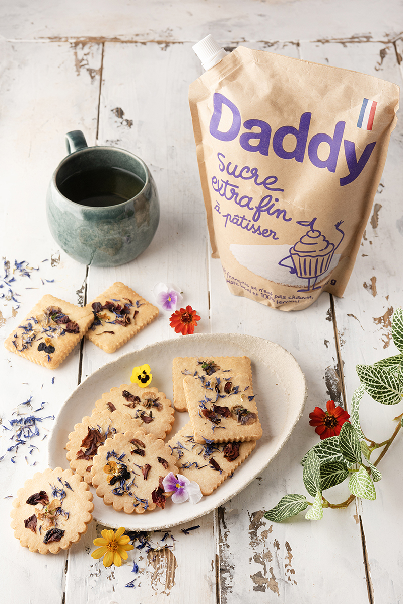 Biscuits aux fleurs