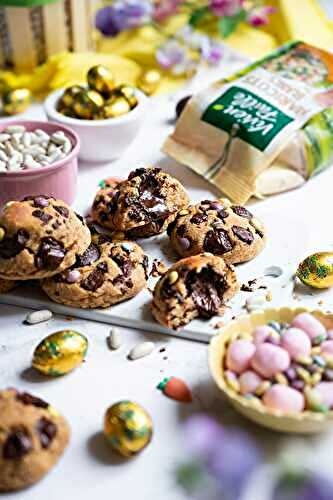 Cookies aux haricots blancs fourrés aux œufs de Pâques