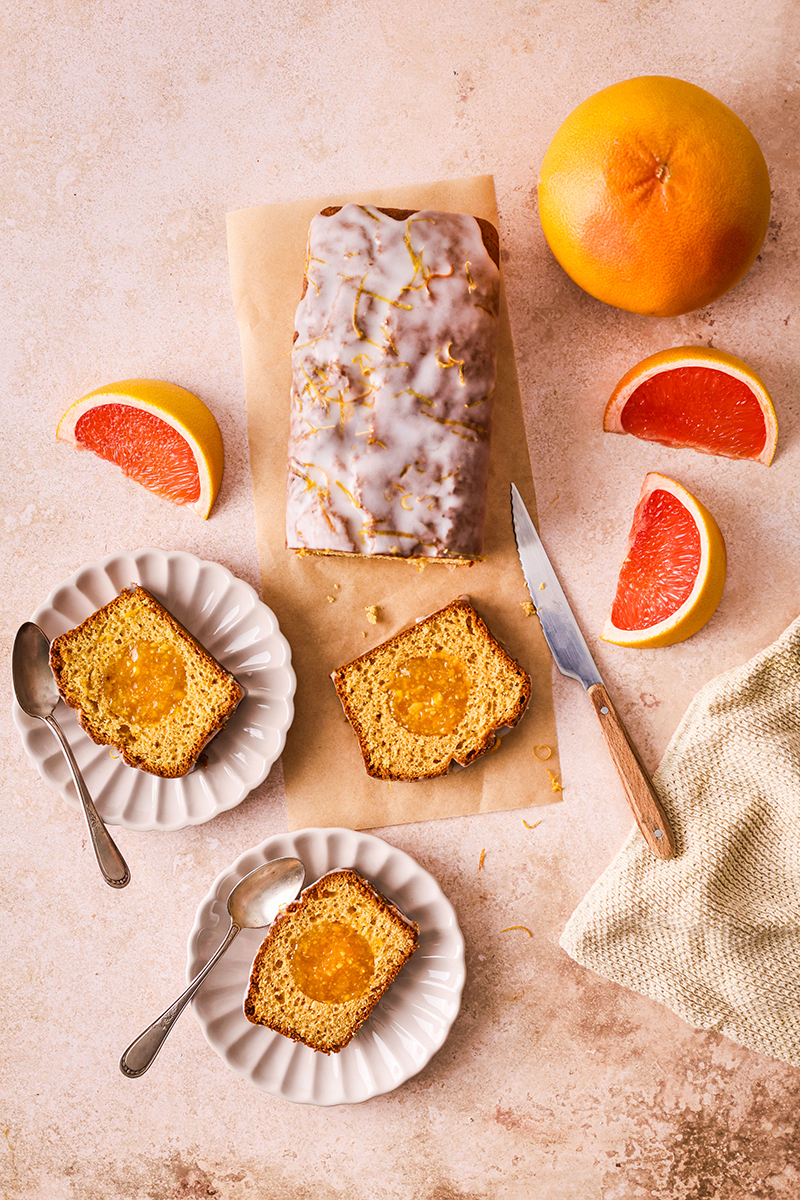 Cake moelleux au Pomelo de Corse IGP