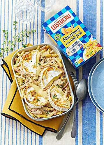 Gratin normand aux Macaroni de LUSTUCRU