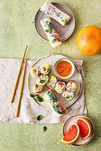 Rouleaux de printemps au pomelo de Corse IGP