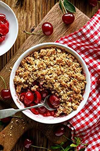 Crumble aux cerises