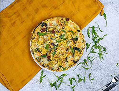 Frittata de courgettes et Maroilles AOP