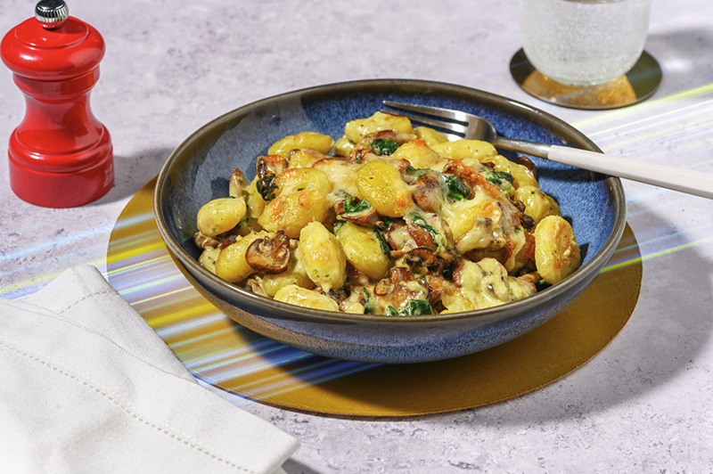 Gratin supersonique : gnocchis & champignons