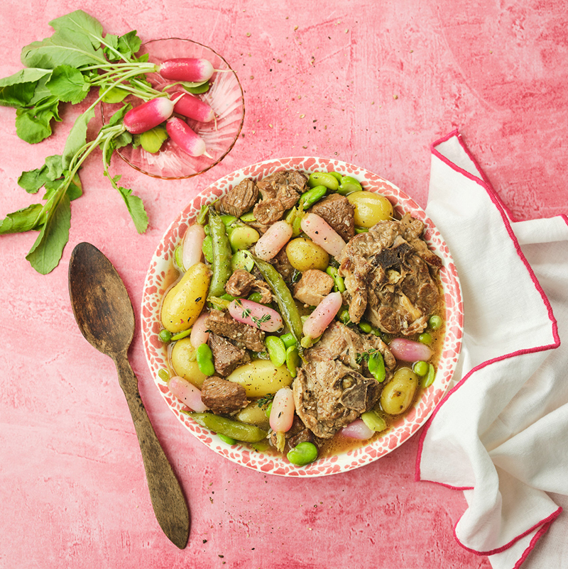 Navarin d’agneau aux légumes de printemps