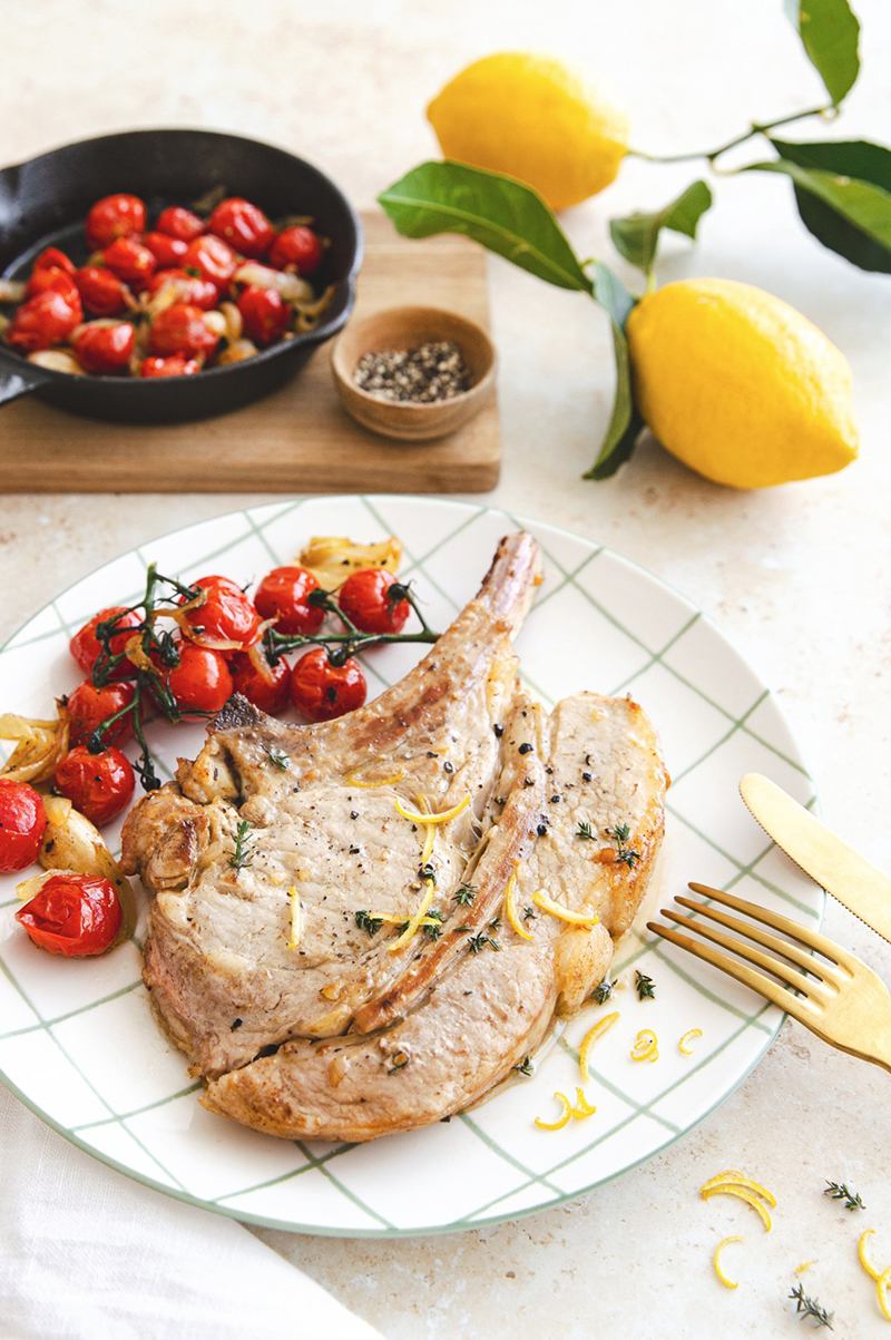 Côte de veau aux tomates