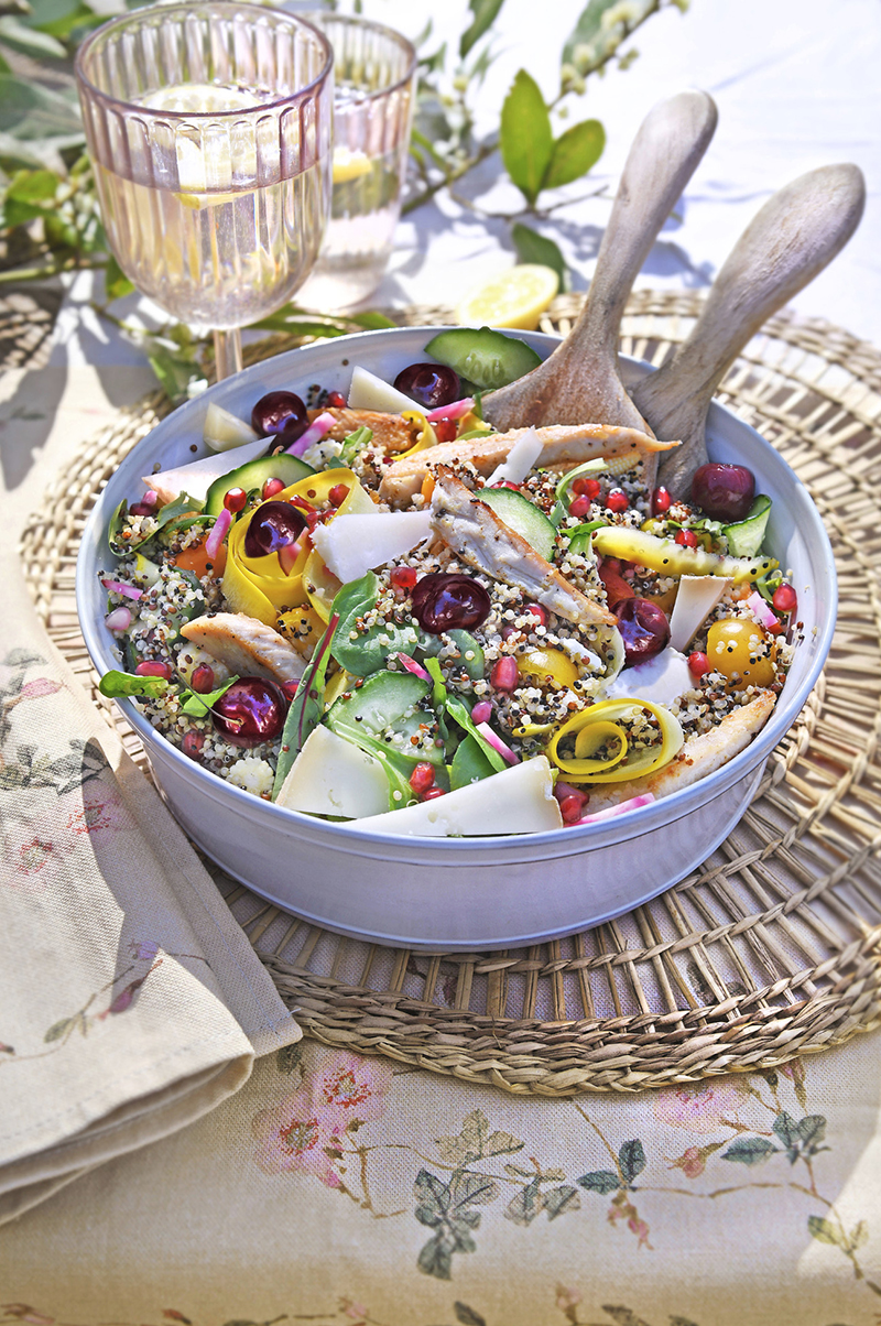 Salade estivale colorée