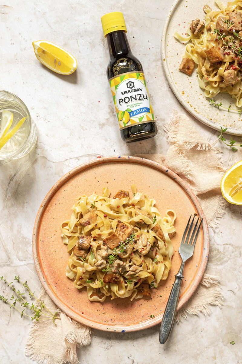 Tagliatelles à la truite et sauce citronnée