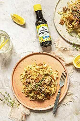 Tagliatelles à la truite et sauce citronnée