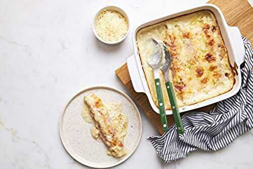 Gratin d’asperges au jambon