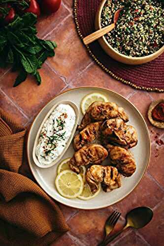 Râbles de lapin chawarma, taboulé libanais