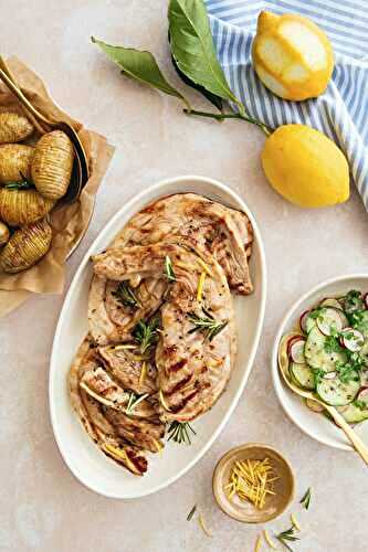 Tendrons de veau marinés au citron et romarin