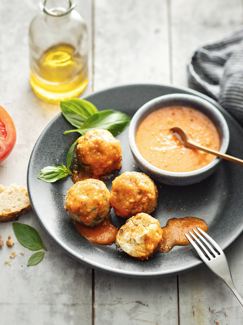Polpettes persil et sauce tomate