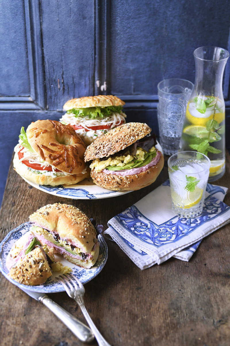Bagels fermier et végétarien