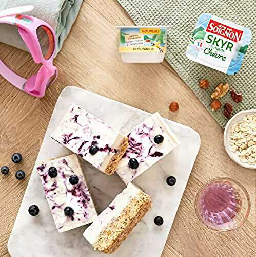 Barres glacées protéinées au skyr à la vanille au lait de chèvre