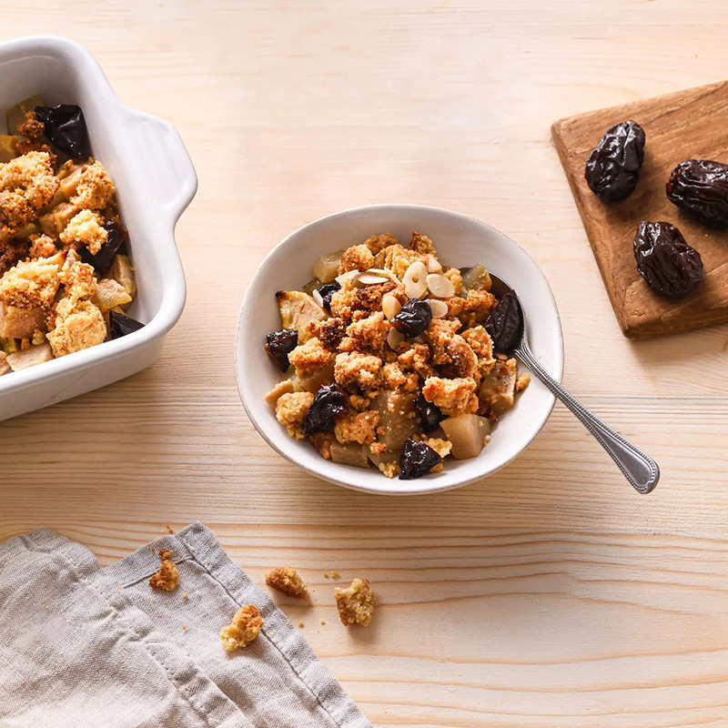 Crumble poires et Pruneaux d’Agen IGP