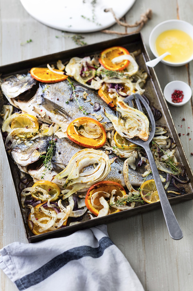Dorade grillée au fenouil