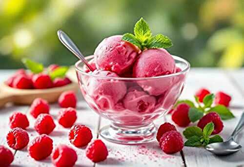 Sorbet onctueux à la framboise