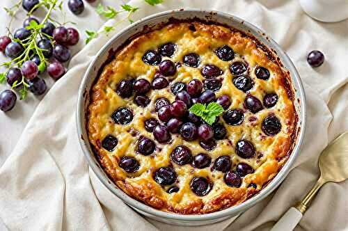 Clafoutis aux raisins noirs
