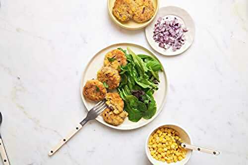 Croquettes de thon maïs & salade